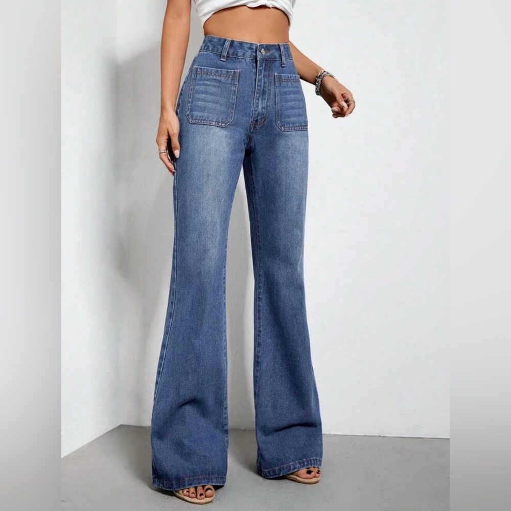 High-Waisted Flare Jeans
